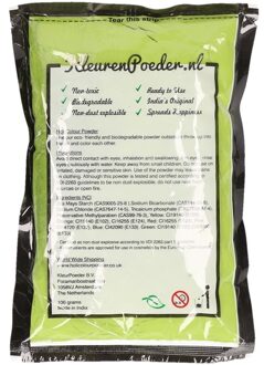 Holi powder groen 100 gram
