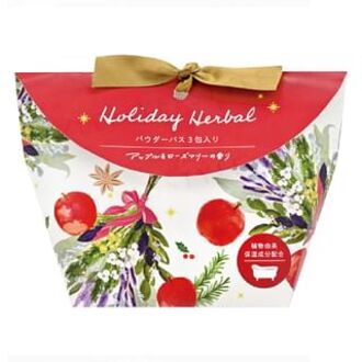 Holiday Herbal Powder Bath Apple & Rosemary - 30g x 3