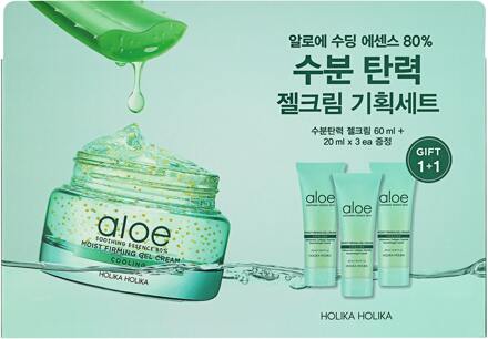 Holika Holika Aloe Soothing Essence 80% Moist Firming Gel Cream Set