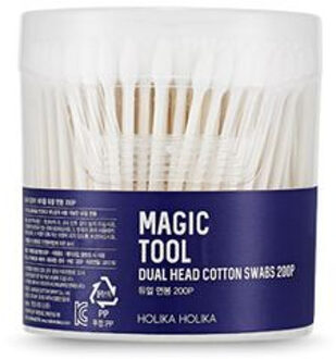 Holika Holika Magic Tool Dual Head Disposable Plastic Cotton Swabs 200pcs 200 pcs