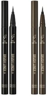 Holika Holika Tail Lasting Brush Liner EX - 2 Colors #01 Real Black