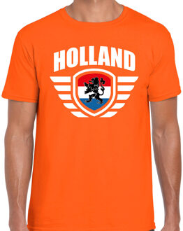Holland landen / voetbal t-shirt oranje heren - EK / WK voetbal S