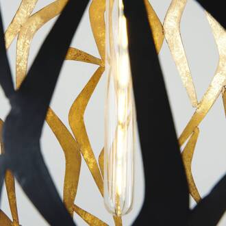 Hollander Aeromodello hanglamp, zwartbruin, goud zwart-bruin, goud
