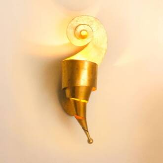 Hollander Artistieke wandlamp LINO in goud