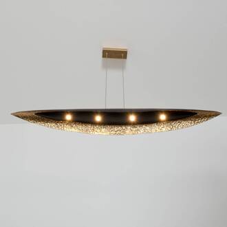 Hollander Chiasso LED hanglamp, zwartbruin/goud bruin-zwart, goud