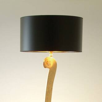 Hollander Elegante vloerlamp LORGOLIOSO in goud-zwart goud, zwart