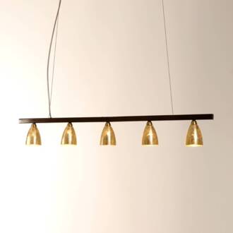 Hollander Exclusieve hanglamp Alice Trave bruin, goud