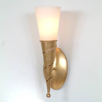 Hollander Fakkelvormige wandlamp INNOVAZIONE UNO goud, wit