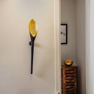 Hollander Fiaccola Grande - een wandfakkel in landel. stijl zwartbruin - goud