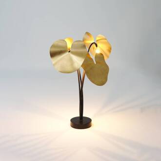 Hollander LED tafellamp Controversia met dimmer, goud zilver, zwart