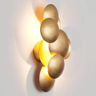 Hollander LED wandlamp Bolladaria, 3-lamps, goud