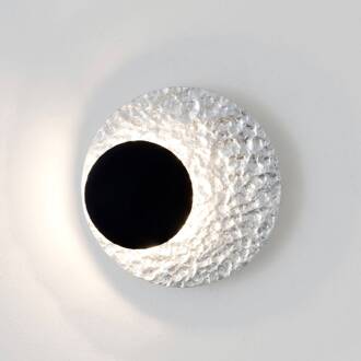Hollander LED wandlamp Infinity in zilver, Ø 20 cm zilver, bruin-zwart