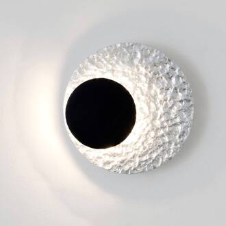 Hollander LED wandlamp Infinity in zilver, Ø 26 cm zilver, bruin-zwart