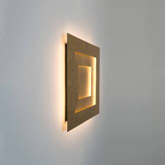 Hollander LED wandlamp Masaccio Quadrato, goud