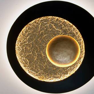 Hollander LED wandlamp Urano, elegant ontwerp bruin-zwart, goud, roségoud