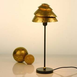 Hollander Opmerkelijke tafellamp SNAIL ONE - bruin-goud bruin, goud