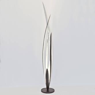 Hollander Palustre - zwart-bruin-zilveren vloerlamp zwart, bruin, zilver