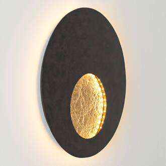 Hollander Planet - een indrukwekkende LED wandlamp zwartbruin - goud