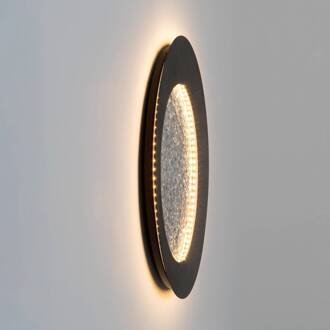 Hollander Plenilunio LED wandlamp, bruin-zwart-zilver, 60 cm bruinzwart, zilverkleurig