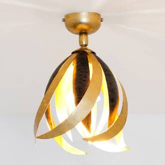 Hollander Prospero - een verstelbare plafondlamp goud, zwartbruin