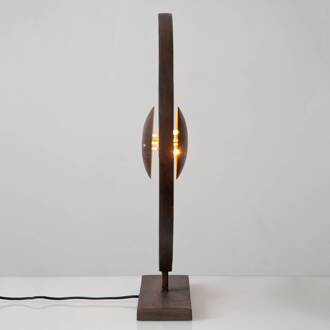 Hollander Satelliet tafellamp in goud-bruin, hoogte 58 goud, bruin, zwart, bruin