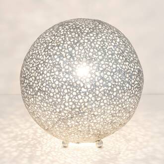 Hollander Tafellamp Lily Grande, Ø 43 cm, zilver