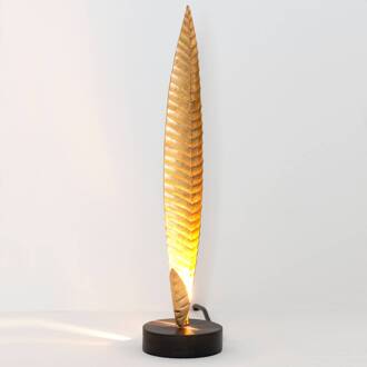 Hollander Tafellamp Penna goud hoogte 38 cm goud, bruinzwart
