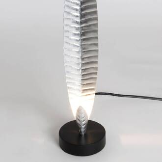 Hollander Tafellamp Penna zilver hoogte 38 cm zwartbruin, zilver