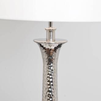 Hollander Vloerlamp Maestro, wit/zilver zilver gepolijst, wit