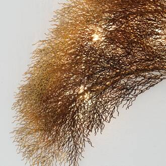 Hollander Wandlamp Acacia in boomdesign, dimbaar bruin, zwart, brons, goud