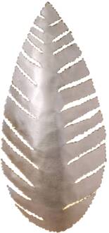 Hollander Wandlamp Pietro in bladvorm, zilver
