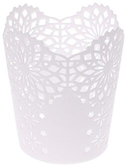 Holle Bloem Borstel Opslag Pen Potlood Pannenlap Container Bureau Organizer Cadeau wit