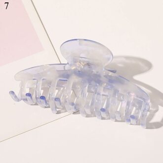 Holle Haar Clip Acryl Haarspelden Grote Haar Klauwen Vrouwen Acetaat Luipaard Print Geometrische Barrette Meisjes Haar Accessoires 7