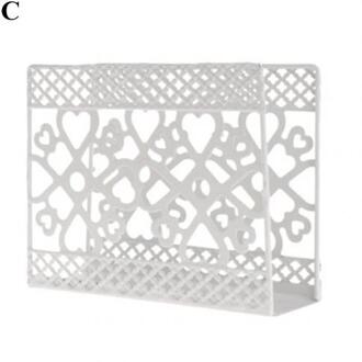 Holle Metalen Servet Rack Box Servet Houder Papieren Handdoek Dispenser Tissue Rack Serviette Holder Organizer Eettafel Decoratie