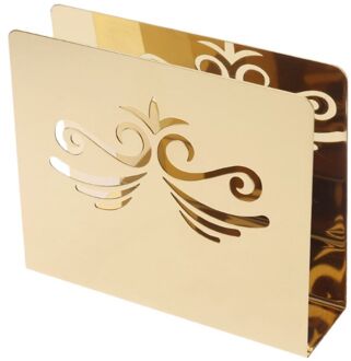 Holle-Out Rvs Servet Rack Doos Serviette Holder Organizer Tissue Dispenser Storage Case Tafel Decoratie Thuis Party 01