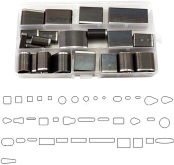 Holle Punch Cutter Set Multifunctionele 24/39/52/55 Vorm Stijl Hollow Perforator Telefoon Holster Ponsen Diy gereedschap 39stk