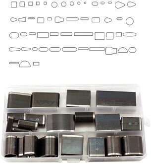 Holle Punch Cutter Set Multifunctionele 24/39/52/55 Vorm Stijl Hollow Perforator Telefoon Holster Ponsen Diy gereedschap 52stk