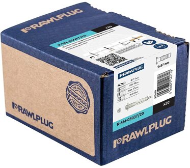 Hollewandplug Vz +Schroef M6X37 | 100 stuks - R23-1499