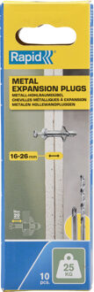 Hollewandpluggen | Ø8x46 | Voor 16-26 mm plaatdikte | 25kg draagkracht | 10 stuks in een doos - 5001547