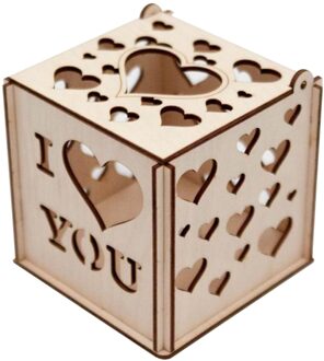 Hollow Holder Kandelaar Valentijnsdag Cadeau Voor Houten Kaarshouder Romantische Theelichthouder Party Home Decoration