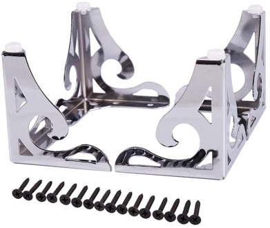 Hollow Out Modern Furniture Sofa Legs Metal for Sofa Table Cabinet Cupboard Set of 4 (10CM)