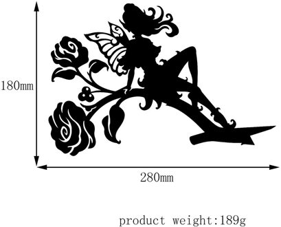 Hollow Out Simulatie Zwarte Kat Honden Insteekkaart Tuin Art Ornament Acryl Kat Silhouet Stake Sculptuur Outdoor Tuin Decor