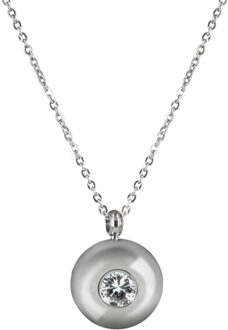 Hollywood Stalen Choker met Zirkonia YO-BTEP-1WNJ voor dames Zilver