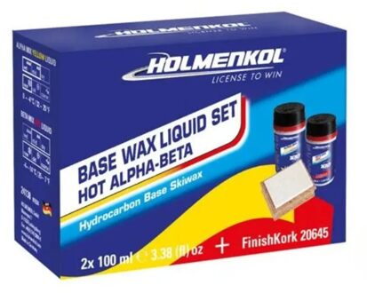 Holmenkol Basic Liquid Set Hot 2x100ml Ski & Snowboard Wax 1 Blauw