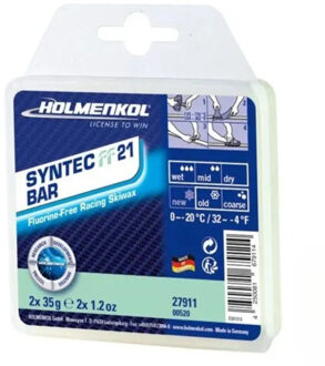 Holmenkol Syntec FF 21 Bar 2x35g Ski & Snowboard Wax 1 Wit