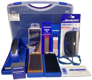 Holmenkol Wax & Slijp Set Ski/Snowboard Onderhoud Art. 1 Blauw