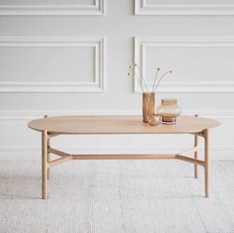 Holton houten salontafel naturel - 130 x 65 cm Bruin