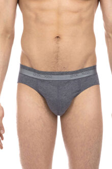 Hom HO1 Grijs Mini Brief Horizontale Gulp Modal En Katoen - L