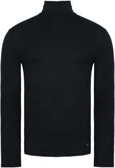 Hom Plain Heren Zwarte Golf Trui