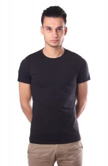 Hom Smart Cotton Tee-Shirt Crew Neck - zwart -  Maat S